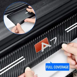 4pcs/8pcs Audi Car Door Sill Protector Strips, Anti-Scratch Wear Resistant, Fits Audi A7 Models, Exterior Decoration Vehicle Accessories, Decal For Cars