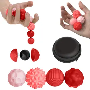 Four-piece set, silent magnetic stress-relieving set, suitable for relieving stress, exercising finger flexibility, relaxing hand muscles, office relaxation wonder, stress-relieving wonder, Stress Relief Gadgets