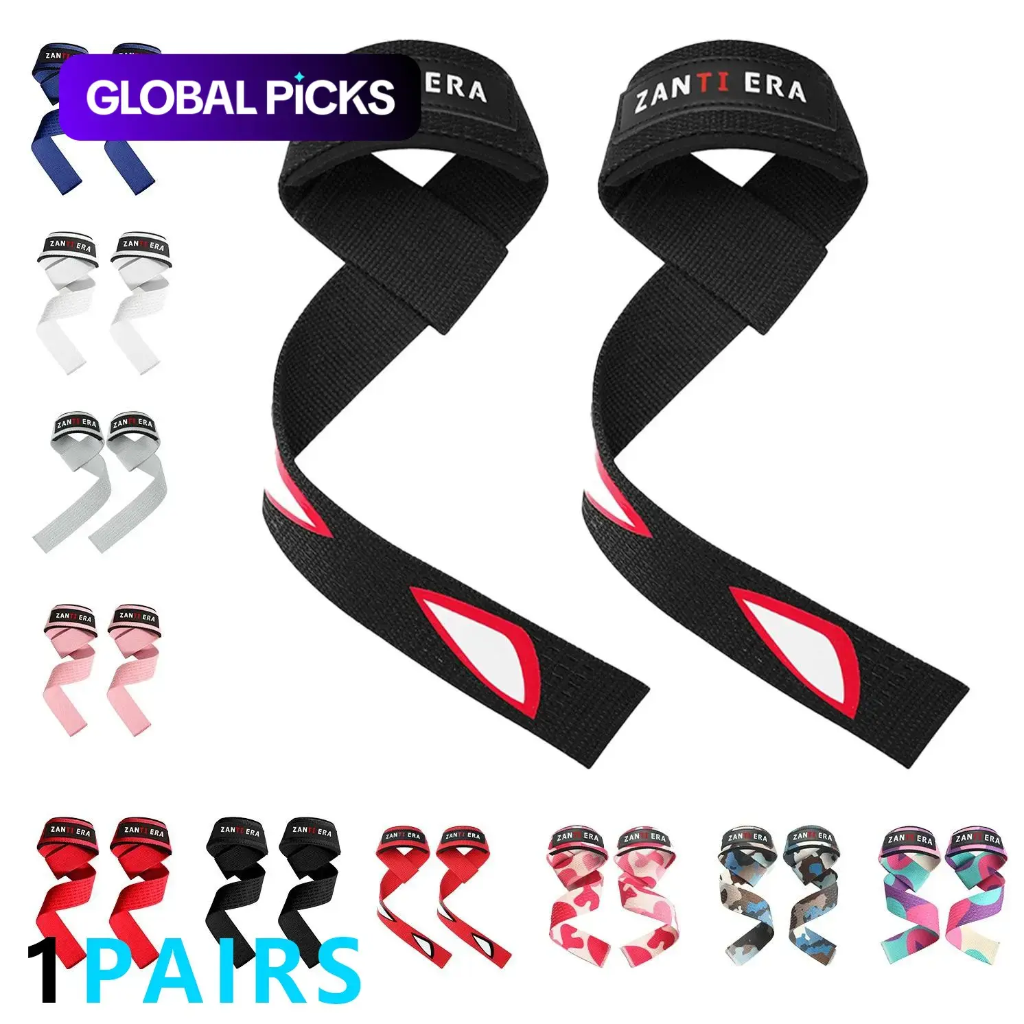 Adjustable Wrist Wrap, 1 Pair Elastic Wrist Guard, Wrist Protection Band for Weightlifting, CrossFit, Powerlifting & Strength Training, Sports Training Straps, Gym, Workout & Fitness Accessories, Strength Training Accessory, Gym Wrist Wraps #GLOBAL PICKS