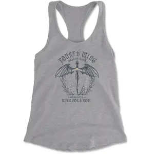 Fourth Wing Dragon Rider Vintage Basgiath War College Racerback Tank Top for Women