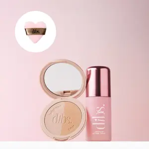 Tati Exclusive - DIBS Beauty Bundle - LoveBeam Setting Powder + LoveBeam Setting Spray + Heart Puff
