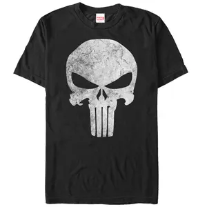 Men's Marvel Punisher Retro Skull Symbol T-Shirt