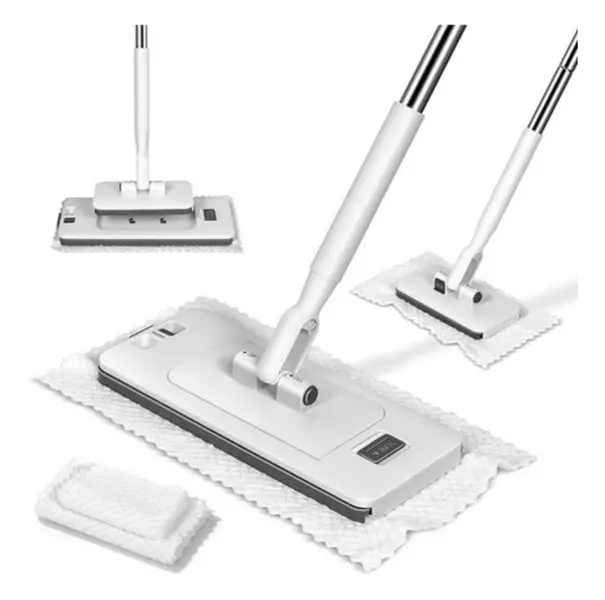 Disposable Dust Mop – 2-in-1 Mini Sweeper Mop with 47" Long Handle for Multi Surface Floors