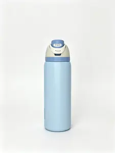 Owala 32oz Light Blue FreeSip Stainless Steel Insulated Water Bottle, Leak-Proof Drinkware Flask, Travel Cup Tumbler, Keeps Drinks Cold 24H, Flasks Drinkware Flasks Bottled Portable Mug day gift