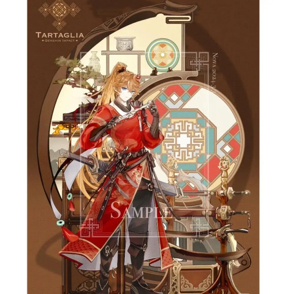 Anime & Manga Acrylic Standee Figures (Zhongli, Xiao, Tartaglia, Kamisato Ayato) - 10cm Display Model, House Decoration, Collectibles, Great Gift for Collectors, Fans