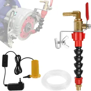 Heavy Duty Water Saving Dust Remover Water Sprayer Nozzle Coolant Misting System with Hose Improves Cutting Effect for Angle Grinder Cutting Machine US(American rules)