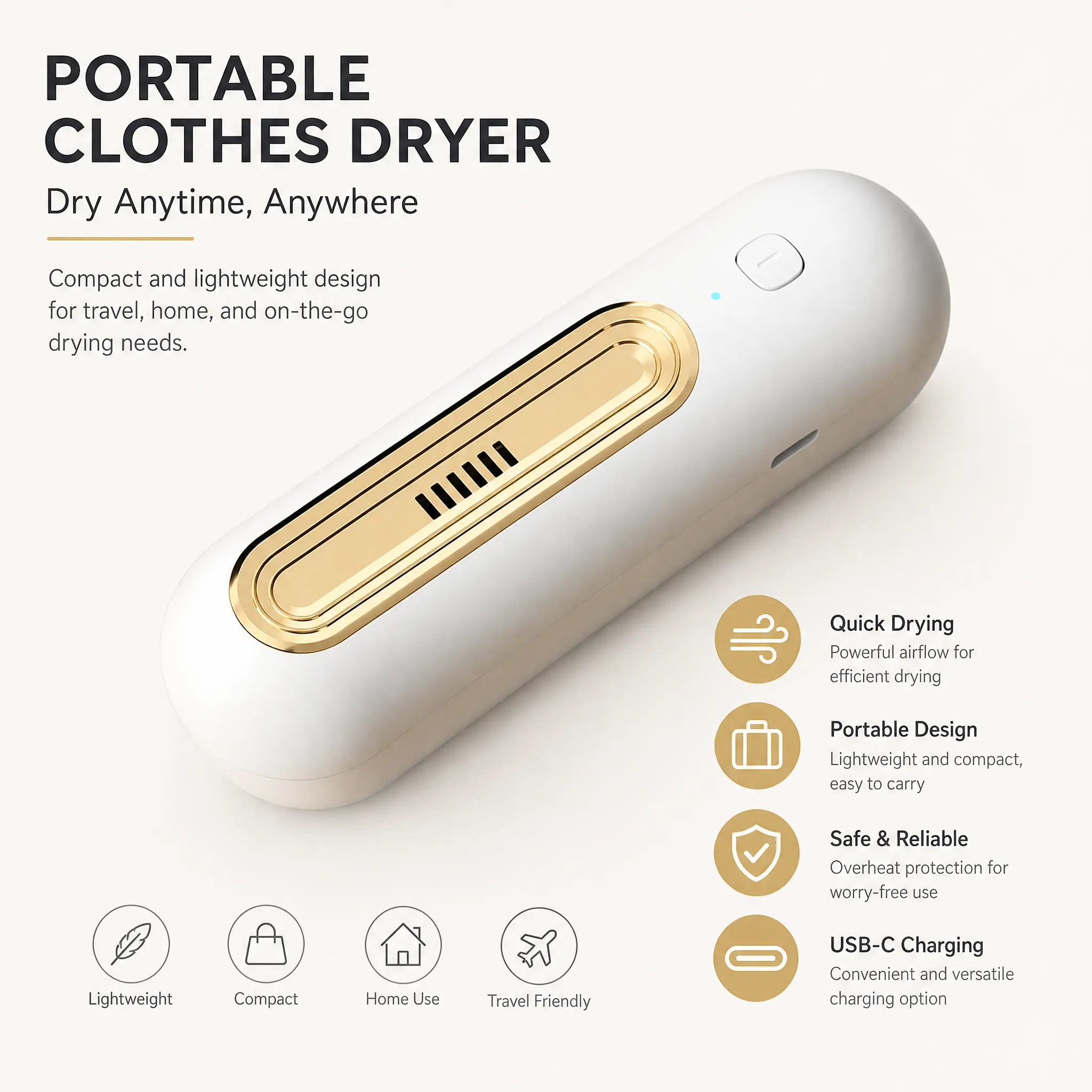 Mini USB Rechargeable Fridge Odor Eliminator, Portable Compact Deodorizer Better Than Baking Soda & Activated Carbon, Multipurpose Odor Remover for Refrigerator, Closet, Room, Car, Pet Area & Kitchen Storage