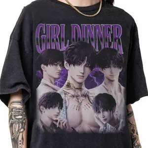 Vintage 90s Graphic Style Girl Dinner Rafayel Love and Deepspace T-shirt Gift For Fan