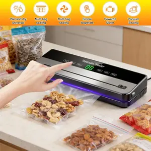 65kPa Vacuum Sealer Machine, 6-in-1 Automatic Food Sealer with 30 Vacuum Bags, Dual Dry/Wet Modes for Food Storage & Sous Vide#fathersdaygift
