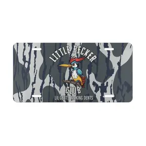 Lil'Pecker Club Lil Gents Making Dents Camo Vanity Plate, Aluminum License Plate, Car Tag, Accessories