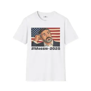 Thomas Massie Tee | #Massie-2028 T-Shirt | American Flag Campaign Tee |