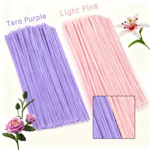 99 Pieces Assorted Color Flexible Cloth Pipe Cleaners DIY Handcraft Decoration and Project Craft Supplies, Two Color Options Twisting Tool Set, Pipe Cleaner Flower Kit, Handmade Crafts, DIY Decorations, DIY Floral Decoration