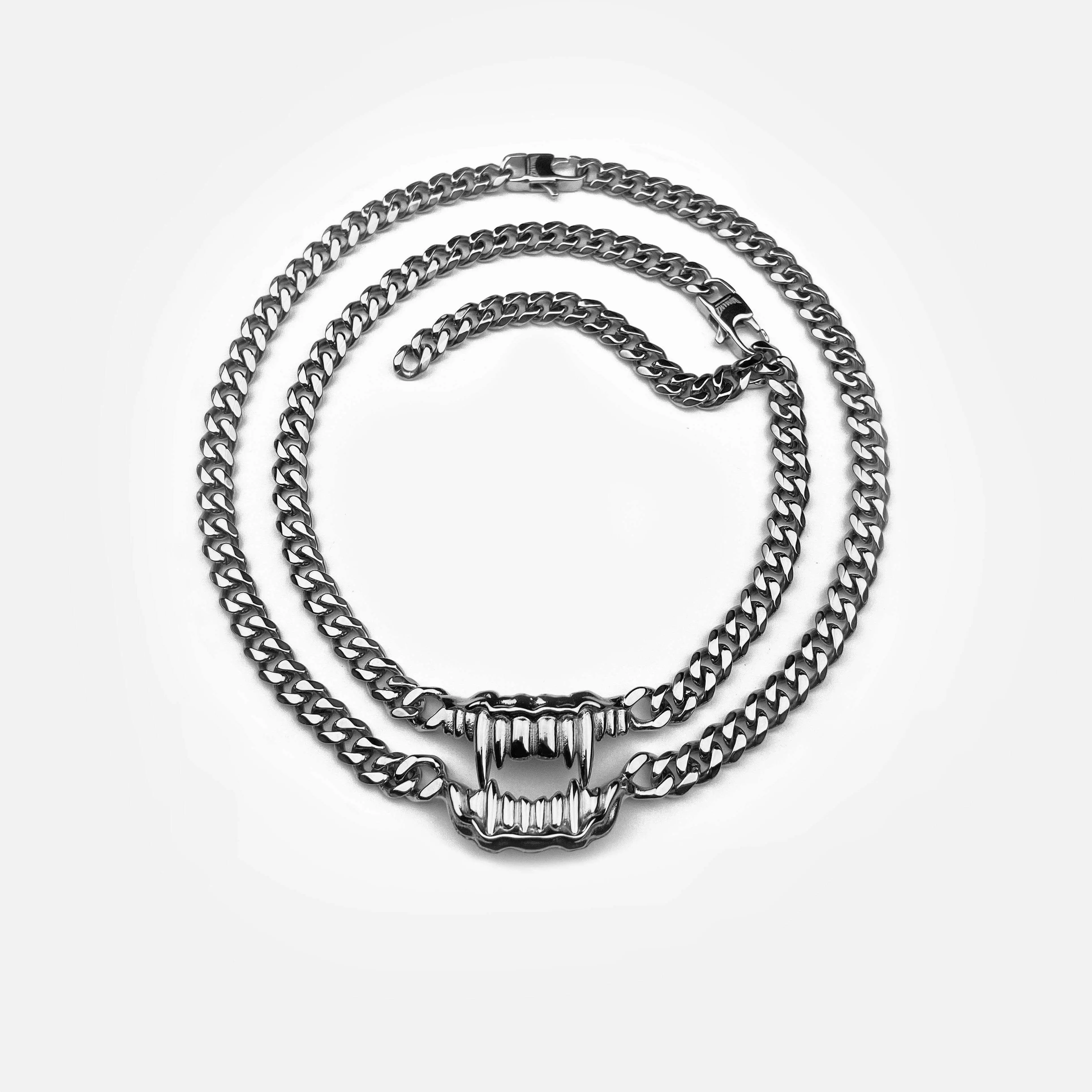 BITE ME DUAL CUBAN CHAIN