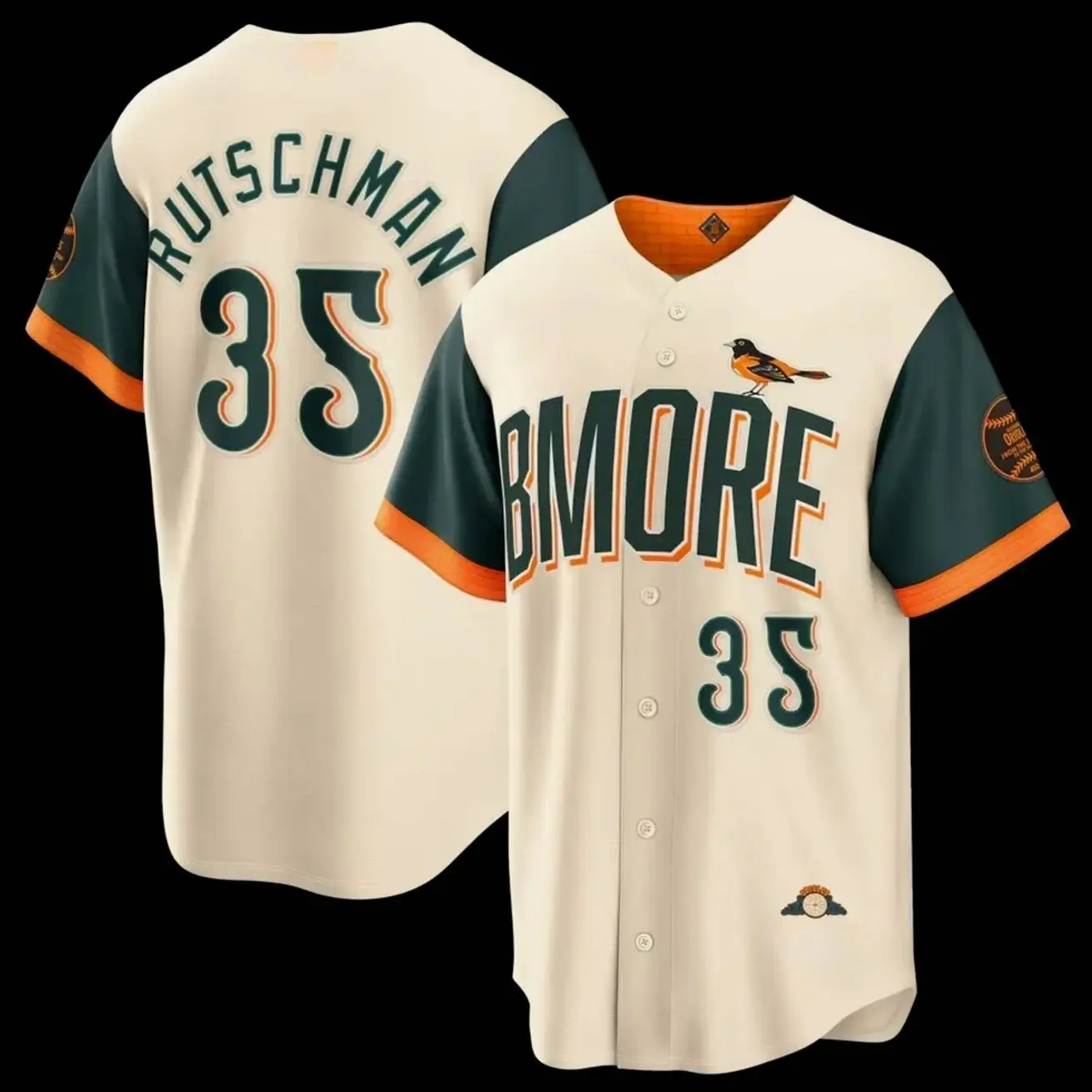 Unisex Baseball Baltimore USA Rutschman 35 2026 City Connect Stadium Jersey - Cream