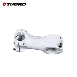 TUBRO TS221 Bike Stem 25.4*28.6mm, 80mm Length White Aluminum Alloy MTB Road Bike Handlebar Stem