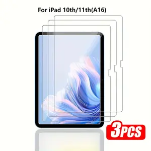 3-Pack iPad 11th Gen A16 [11-Inch] & 10th Gen [10.9-Inch] Tempered Glass Film, Ultra-Sensitive Touch, Anti-Scratch, Anti-Fingerprint, HD Protection