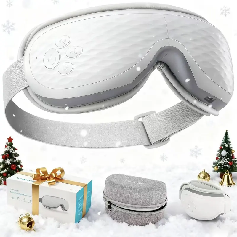 ALLJOY Eye Massager with Heat, Air Pressure & Bluetooth Music – Silent Model for Ultimate Eye Relaxation Therapy