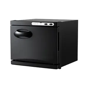 Professional Towel Warmer Cabinet With 1.76 Gallon Capacity, Compact 12-Towel Warmer That Holds 12 Towels, Clip And Stainless Steel Rack, Portable All-Round Heating Unit For Spa, Barber Shop, Manicure, Massage, Beauty Salon, Black