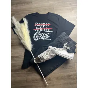 Rapper Athlete Content Creator, Rapper Athlete Shirt, Content Creator Shirt, Black Unisex T-Shirt, Bella+Canvas 3001