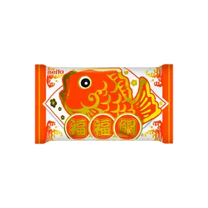 2 Pack MEITO Japanese Lucky Taiyaki Fuku Fuku Tai Chocolate Flavor - Snack Gift