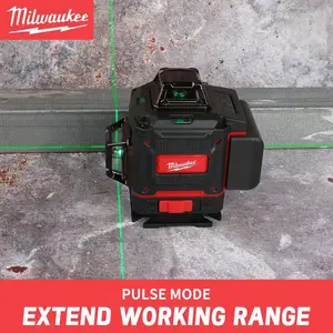 Milwaukee Degree Vertical Cross Laser Level 360 Green Beam  Horizontal And Rechargeable Battery green laser level tools.