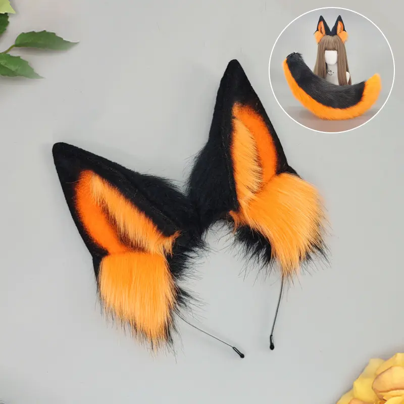 Black Wind Wolf Ear   Black Orange