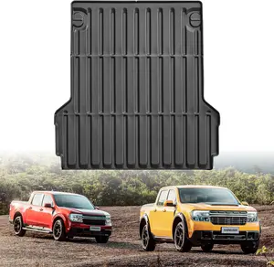 Truck Bed Mat Compatible with 2022-2026 Ford Maverick Short Bed (4.6 FT/ 54.4 Inches) Vehicle Perfectly Flush All Weather Protection TPE Heavy Duty Pickup Car Bed Cargo Mat