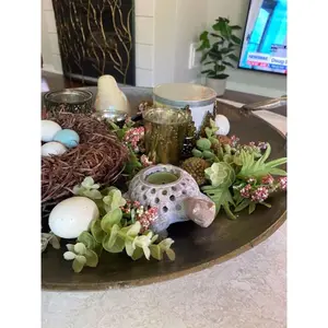 Stone Turtle Tea Light Holder