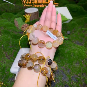 【Golden healer】Golden Healer Crystal beaded fire quartz Bracelets gift