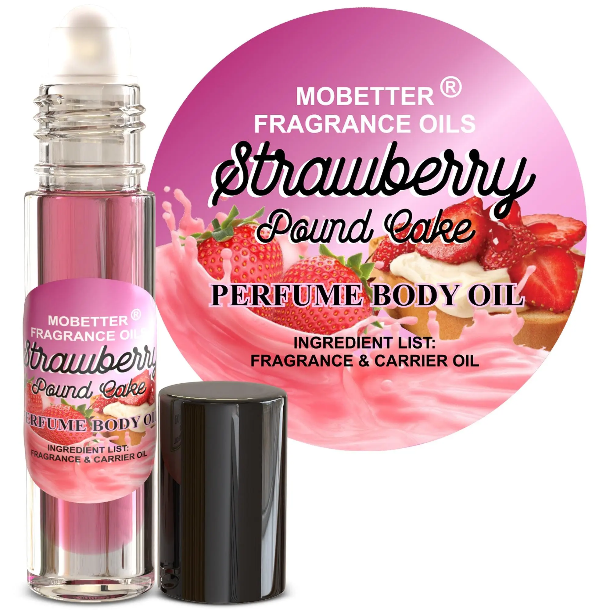 MOBETTER FRAGRANCE OILS Strawberry Pound Cake Perfume body oil fragrance