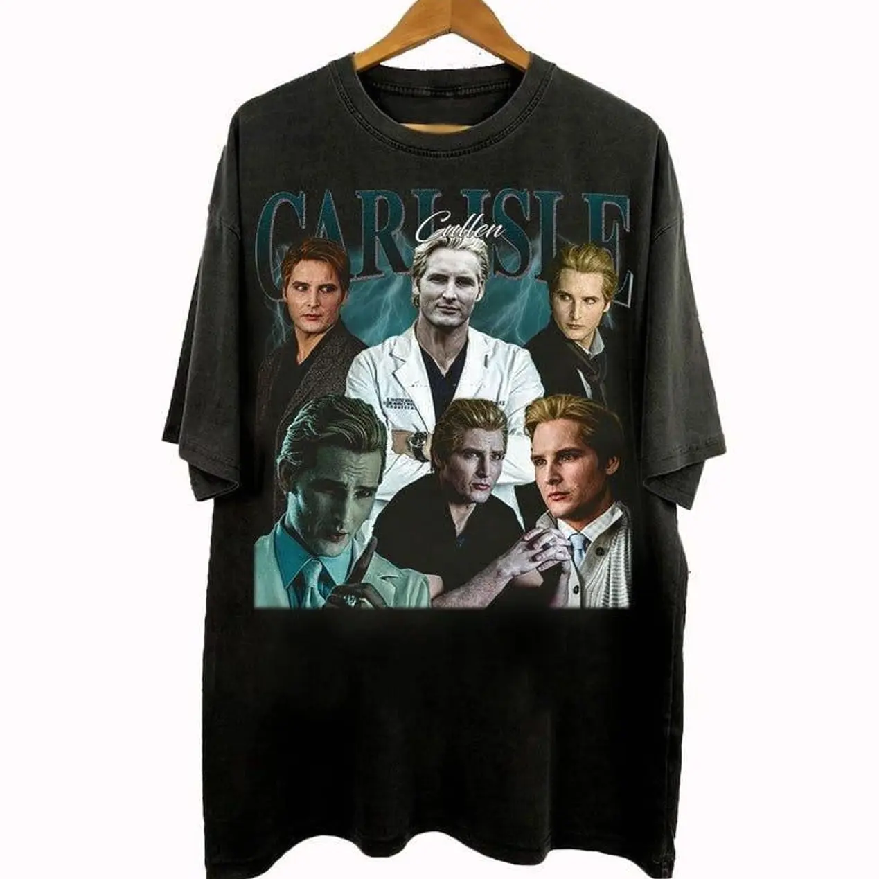 Vintage 90s Bootleg Style Carlisle Cullen T-Shirt, Carlisle Cullen Twilight Saga Movie Gifts For Man And Women Unisex T-Shirt XHL