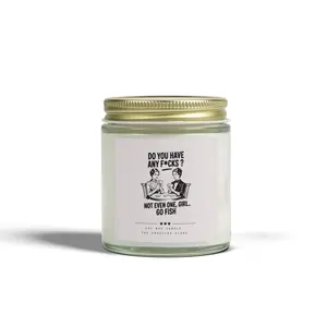 Do You Have Any F*cks? graphic candle | Scented Coconut Apricot Wax Candle
