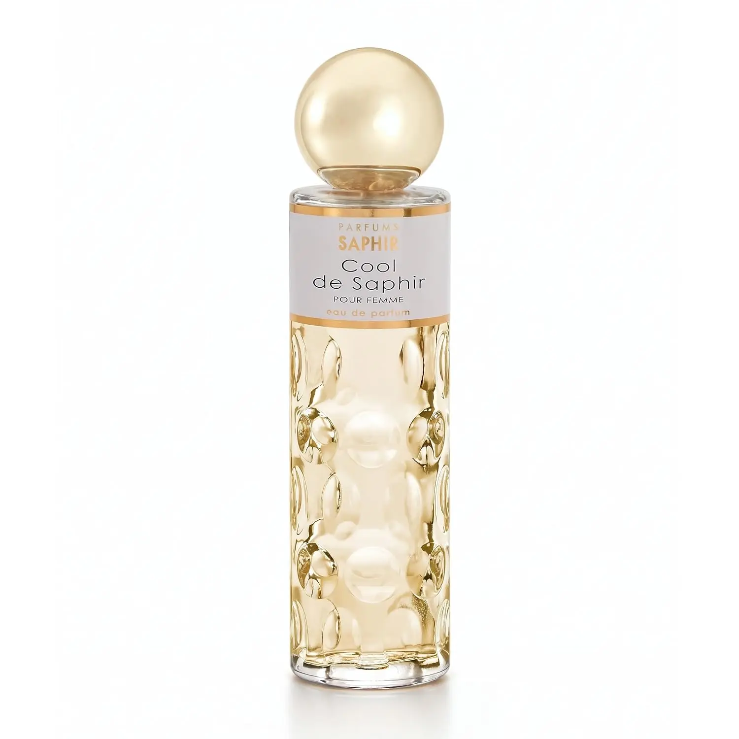 Parfums Saphir Cool Women’s Eau de Parfum Spray, Elegant Floral Amber Perfume, 200 ml