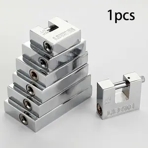 D-Shape Safety Padlock, High Security Lock with 3 Keys, Ideal for Warehouse, Garage, Storage Cabinet, Door, Motorcycle Shed