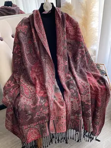 Women's Thick Fashion Paisley Pattern Long Scarf, Elegant Floral Neck Wrap Shawl, Perfect Gift for Women, Stylish Accessory for Any Occasion, Paisley Print Scarf