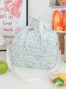 Cute Corduroy Lunch Box Set, Reusable Insulated Food Storage Bag, Portable Handbag for Work Travel Camping Picnic, Adult Thermal Bag, Durable Lunch Bag, Cute Bento Bag