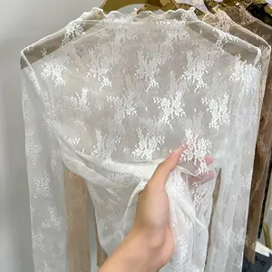 Lace Base Shirt for Women's Long Sleeved Slim Fit Chiffon Shirt with Sweater and Transparent Mesh Top Inside For All Season
