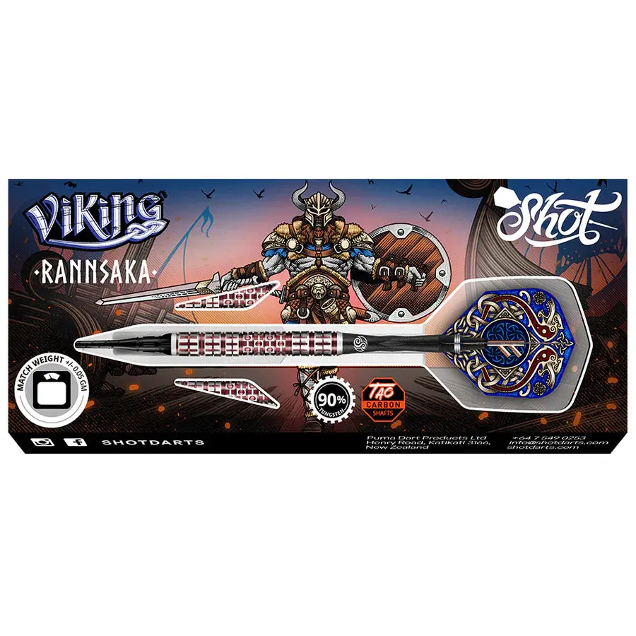 Shot Darts Viking Rannsaka 90% Tungsten Steel Tip Darts