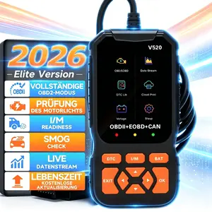 Professional OBD2 V520 Scanner - 2026 Upgraded OBDII + CAN Code Reader, Live Data, Battery Test, 40000+ DTC Library, I/M Readiness, Check Engine Light & Smog Test - All Vehicles After 1996 summervibes fathersdaygift