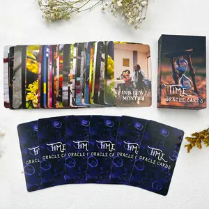 Time Oracle Cards Deck, Divine Timing Oracle Cards, Oracle Cards for Beginners, A 54-card Deck With Keywords