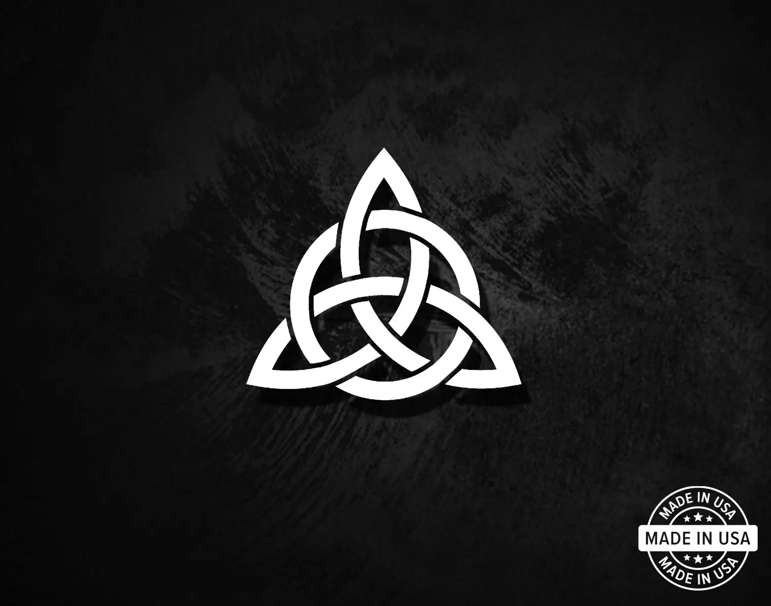Celtic Trinity Knot Decal, Vinyl Die Cut Sticker, 100% Made In USA