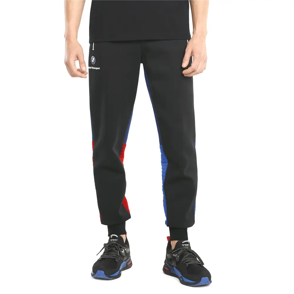 PUMA Mens Bmw M Motorsport Sport Sweatpants Casual Adjustable Closure - Black