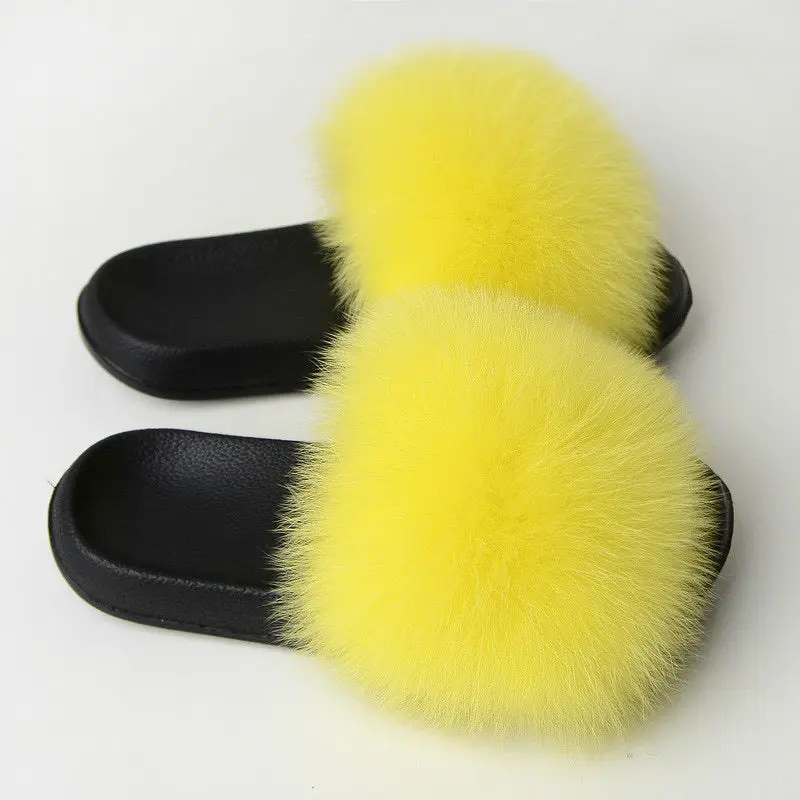 Sunshine Fluffy Flip Flops