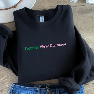 Wicked Sweatshirt, Together We're Unlimited, Viral Witch Sweater, Green Pink Witchcore, Wicca Lover Gift, Present For Her, Emerald Oz City