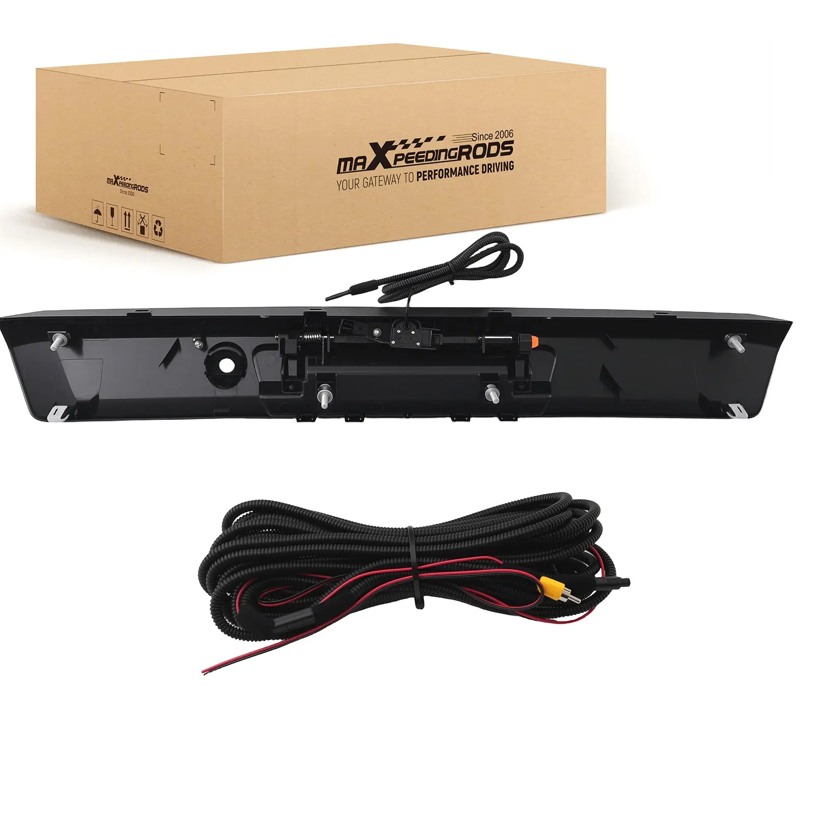 Black Tailgate Handle compatible For Ford F-250 F-350 2017-2020  HC3Z9943400PB w/ Camera
