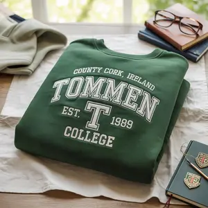 Vintage Boys of Tommen Embroidery Sweater, Tommen College Crewneck, Couple Shirt, Bookish Merch, Bookish Gift
