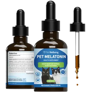 Pet Wellbeing Pet Melatonin for Cats - Vet-Formulated Holistic Feline Sleep Support - Healthy Sleep Patterns, Circadian Rhythm Balance - Cat-Safe Liquid Melatonin Supplement