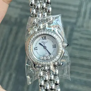 Chopard Happy Sport 26mm Stainless Steel Quartz Aftermarket Diamond Bezel