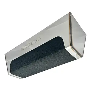 Medusa, 10" Professional Grade Heli-Arc Welded Stainless Steal Drywall Taping Mud Pan with Non Slip Grip, Easy Clean, Perfect for All Knives 10" And Under, Durable, and Built to Last