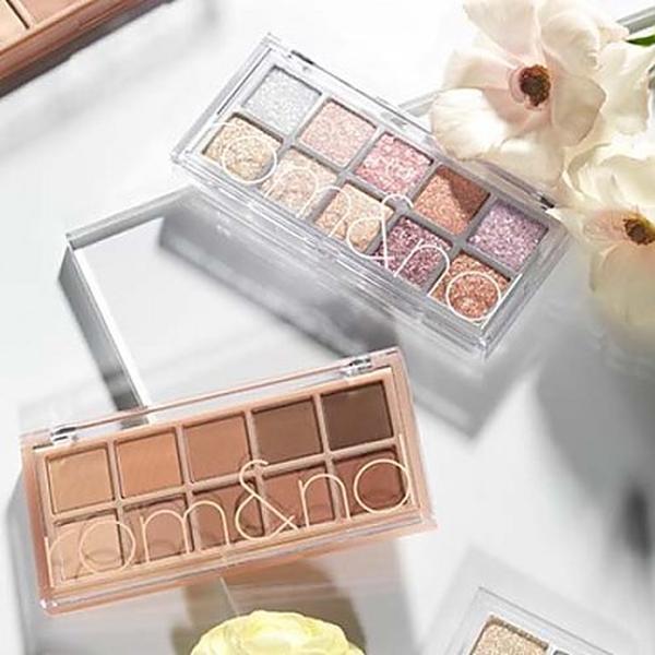 Rom&nd Secret Garden Eyeshadow Palette - 9 Colors for Accents & Layering, Matted Formula, Long-Lasting, Beige Shades, Perfect for Daily Wear